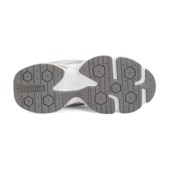 NEW Reebok Leather Charge Athletic UNISEX Sneakers Silver/White/Multi - Picture 5 of 7